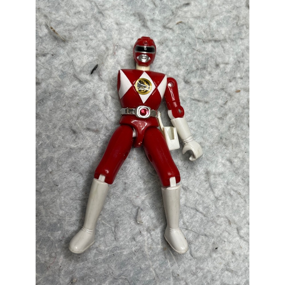 Vintage 1993 Bandai Mighty Morphin Power Rangers Red Ranger Action Figure 5 inch